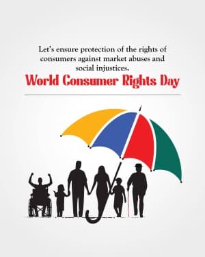 World Consumer Rights Day flyer