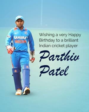 Parthiv Patel Birthday post