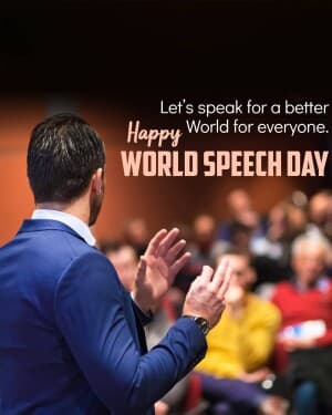 World Speech Day flyer