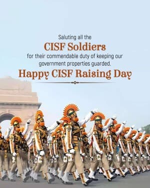 CISF Raising Day post