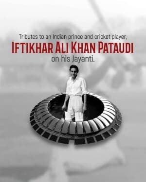 Iftikhar Ali Khan Pataudi Jayanti Instagram Post