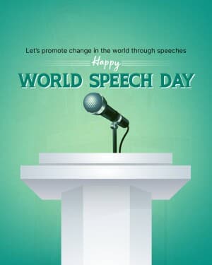 World Speech Day banner