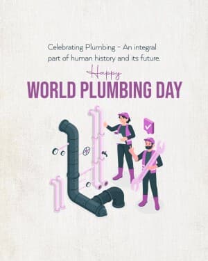 World Plumbing Day event poster