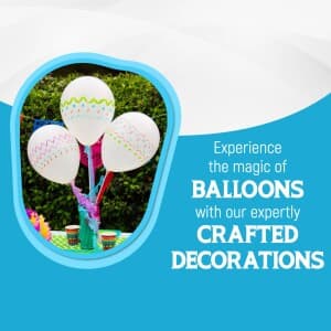 Baloon Decoration business banner