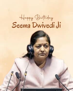 Seema Dwivedi Birthday poster