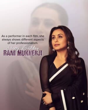 Rani Mukerji Birthday image