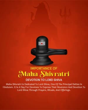 Importance of maha shivratri illustration