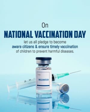National Vaccination Day event advertisement