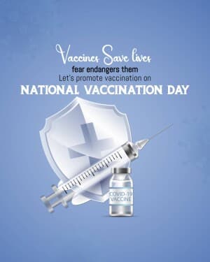 National Vaccination Day event poster