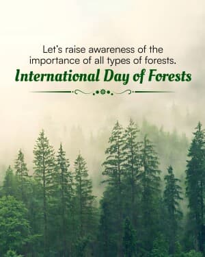 International Day of Forests advertisement banner