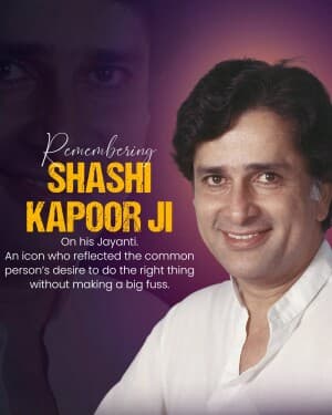 Shashi Kapoor Jayanti image