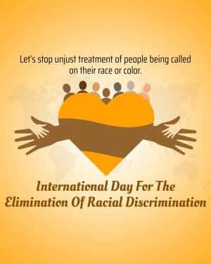 International Day For The Elimination Of Racial Discrimination graphic