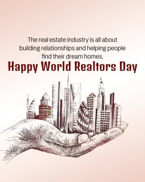 World Realtors Day whatsapp status poster