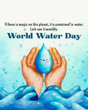 World Water Day creative image