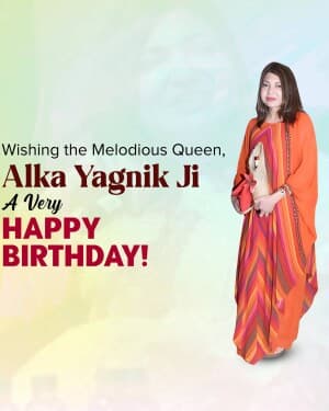 Alka Yagnik Birthday video