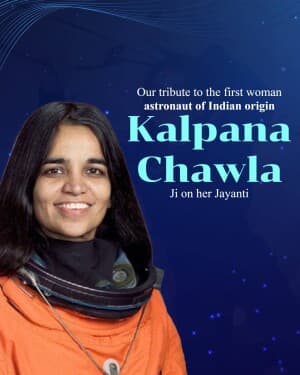 Kalpana Chawla Birth Anniversary flyer