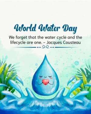 World Water Day whatsapp status poster