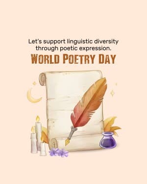 World Poetry Day poster Maker