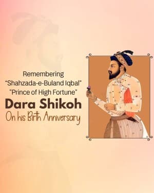 Dara Shikoh Jayanti flyer