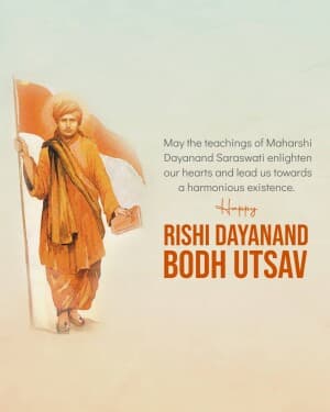 Rishi Dayanand Bodh Utsav flyer