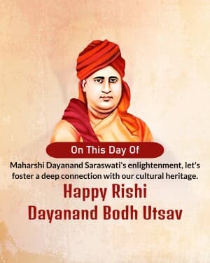 Rishi Dayanand Bodh Utsav illustration