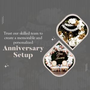 Anniversary Decorations business banner