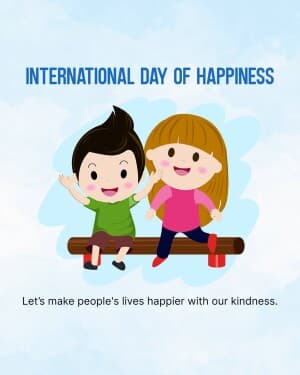 International Day of Happiness creative image