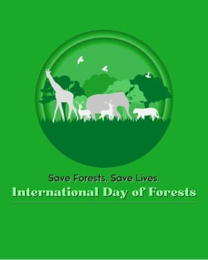 International Day of Forests greeting image