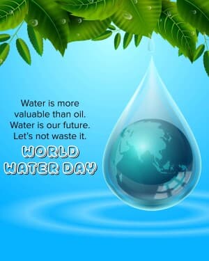 World Water Day Facebook Poster