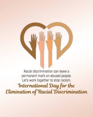 International Day For The Elimination Of Racial Discrimination flyer