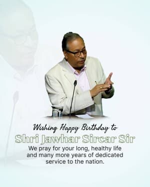 Jawhar Sircar Birthday illustration