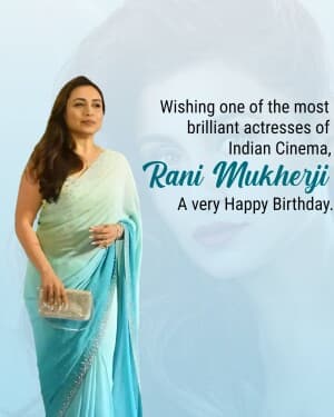 Rani Mukerji Birthday banner