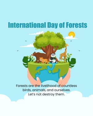 International Day of Forests marketing poster