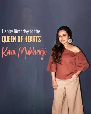 Rani Mukerji Birthday flyer