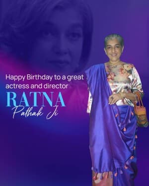 Ratna Pathak Birthday banner