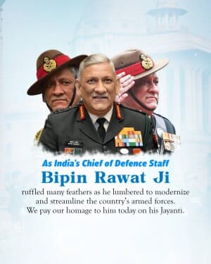 Bipin Rawat Jayanti image