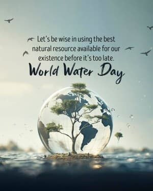 World Water Day event advertisement