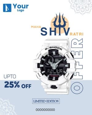 Maha Shivratri Offers marketing flyer