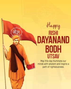 Rishi Dayanand Bodh Utsav event poster