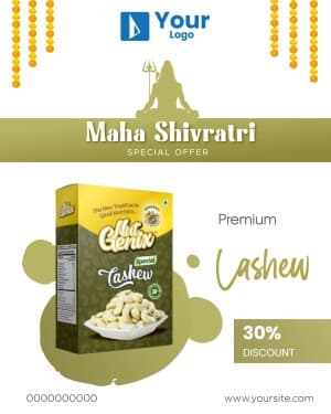 Maha Shivratri Offers marketing poster