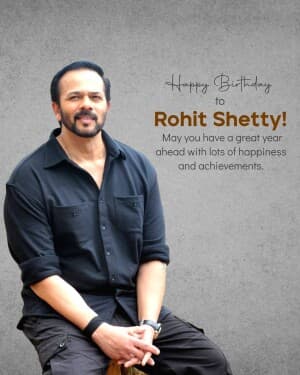 Rohit Shetty Birthday poster