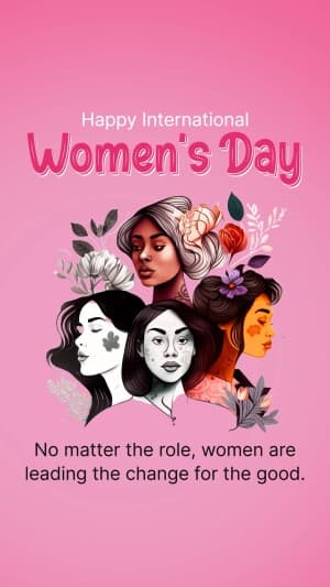 International Women Day insta Story poster