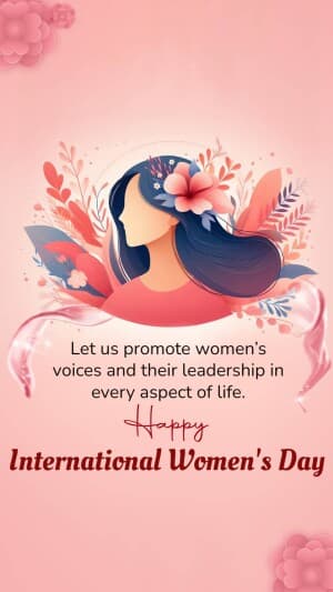 International Women Day insta Story flyer