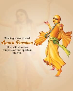 Chaitanya Mahaprabhu Jayanti (Gaura Purnima) graphic