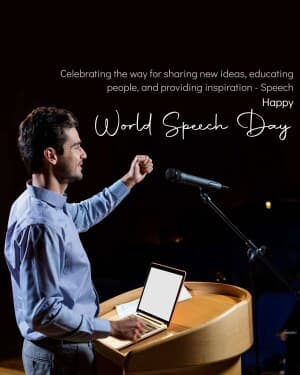 World Speech Day poster