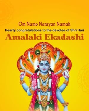 Amalaka Ekadashi flyer