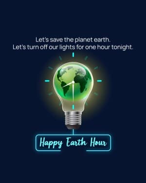 Earth Hour banner