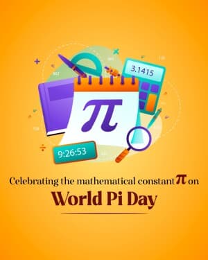 World Pi Day event poster