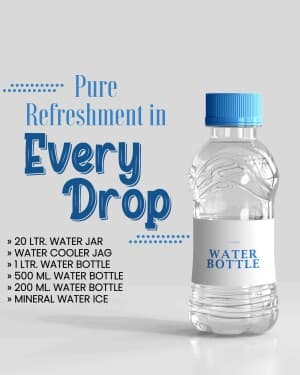 Water Bottle Supplier poster