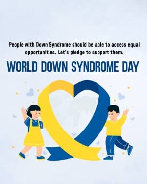 World Down Syndrome Day Facebook Poster